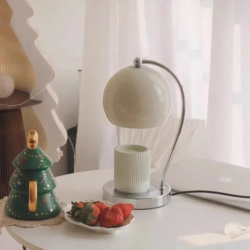 Orb Glass Candle Warmer Table Lamp