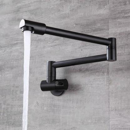 Saima - Modern Pot Filler Faucet Tap Wall Mounted Faucet BO-HA Matte Black Side