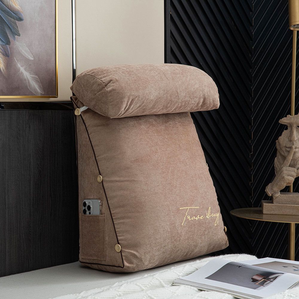 Ergonomic Backrest Reading Pillow | Plush Arm Support