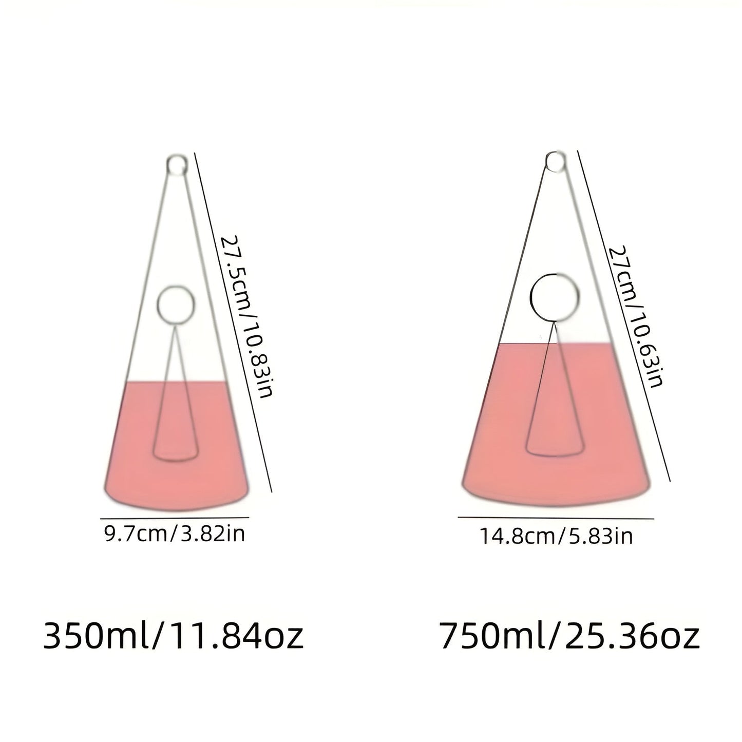 Aerating Red Wine Decanter | Glass Carafe with Stylish Waterfall Top