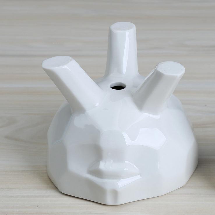 2-Piece White Face Succulent Planter Set