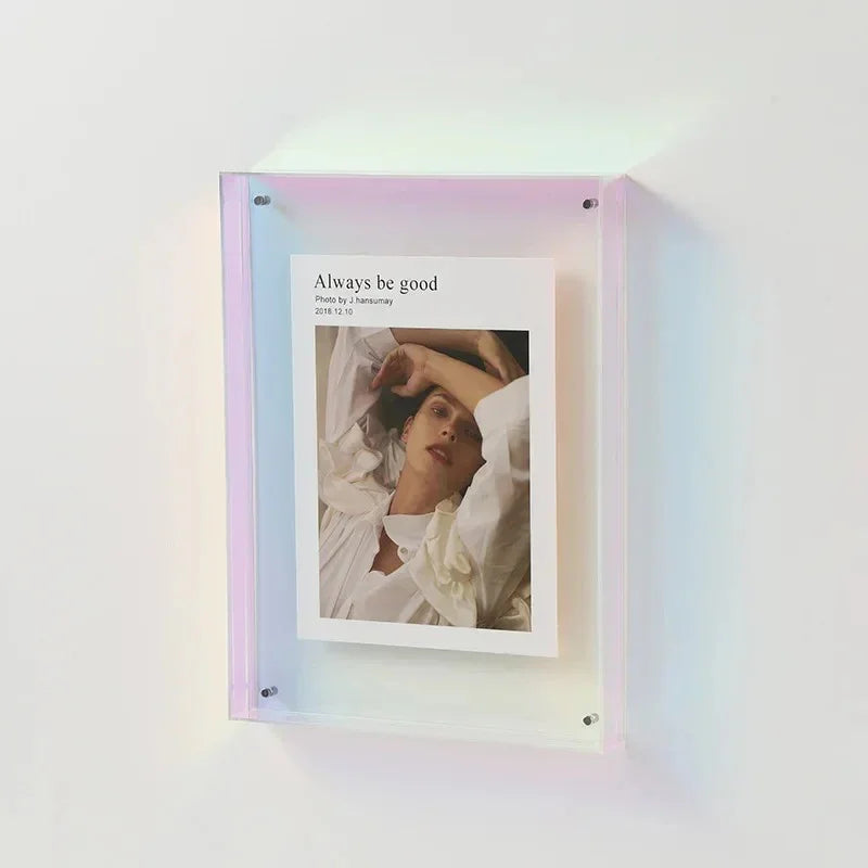 Acrylic Photo Frame with Tinted Edge Detail