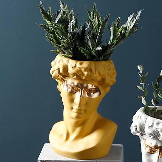 Classical Bust Ceramic Planter Pot