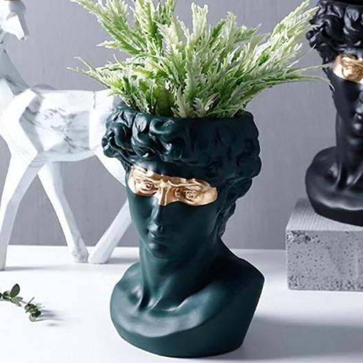 Classical Bust Ceramic Planter Pot
