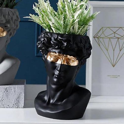 Classical Bust Ceramic Planter Pot