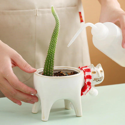 Animal Figure Ceramic Planter Pot