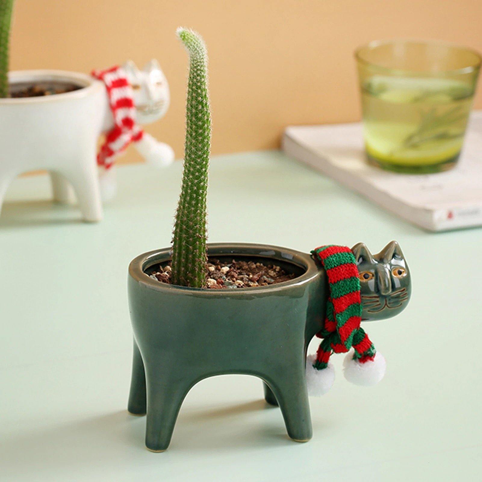 Animal Figure Ceramic Planter Pot