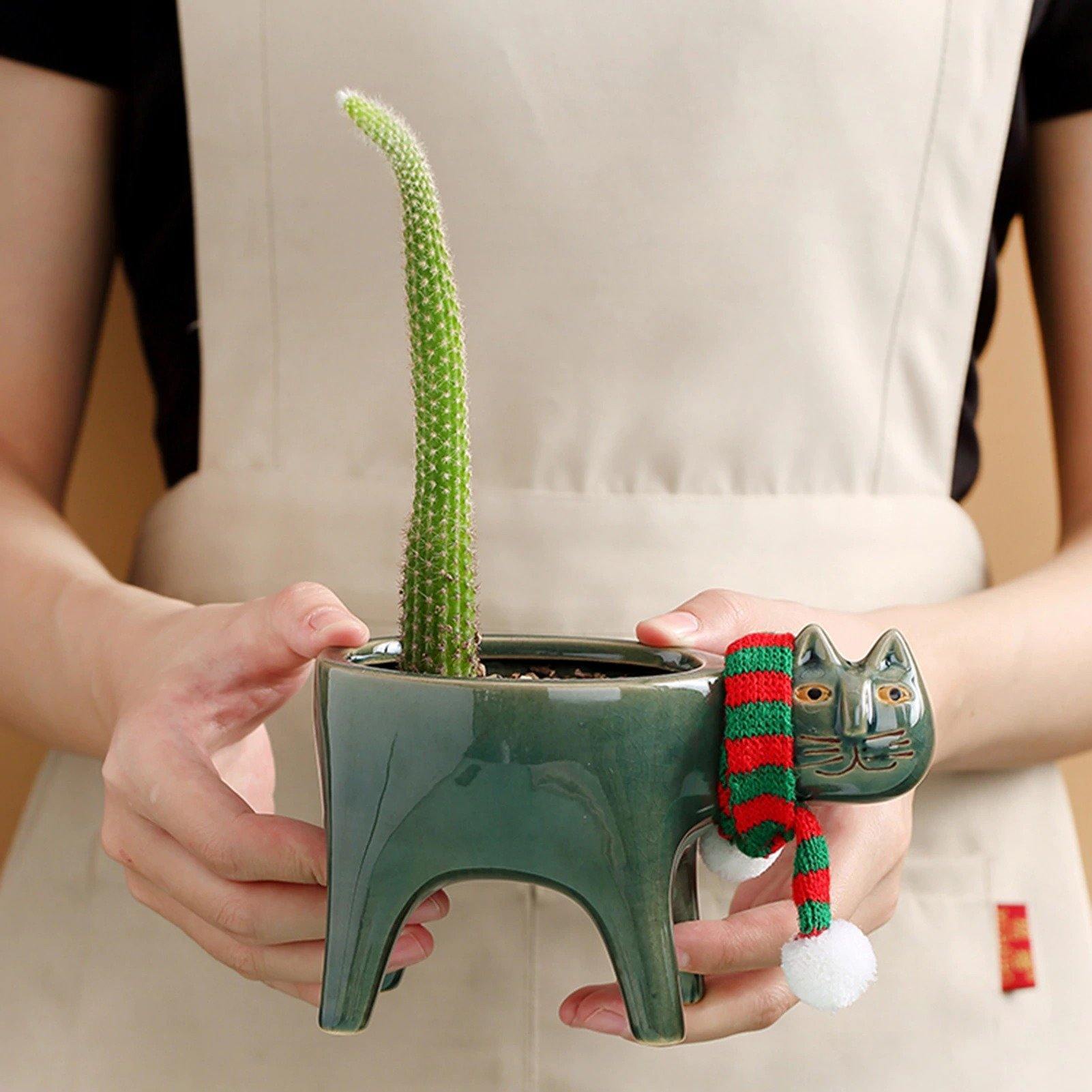 Animal Figure Ceramic Planter Pot