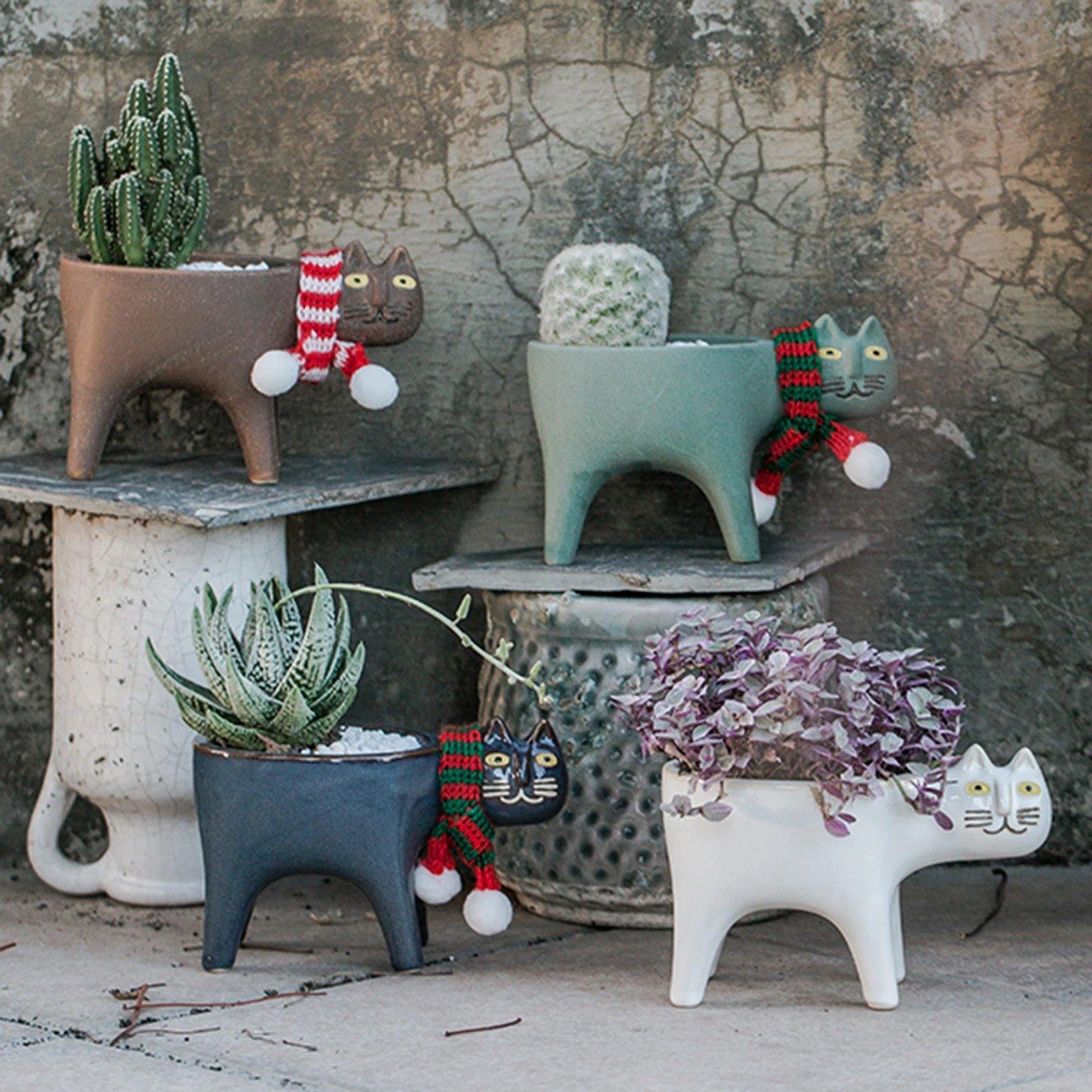 Animal Figure Ceramic Planter Pot