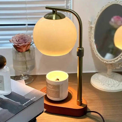 Sculpted Glass Candle Warmer Lamp