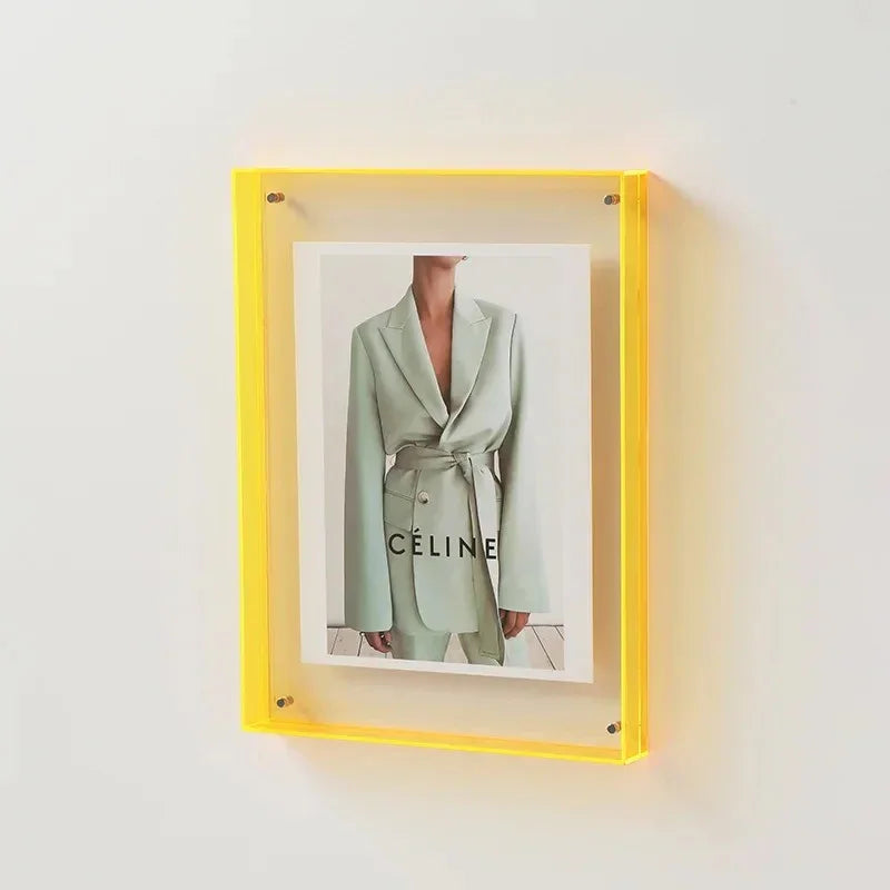 Acrylic Photo Frame with Tinted Edge Detail