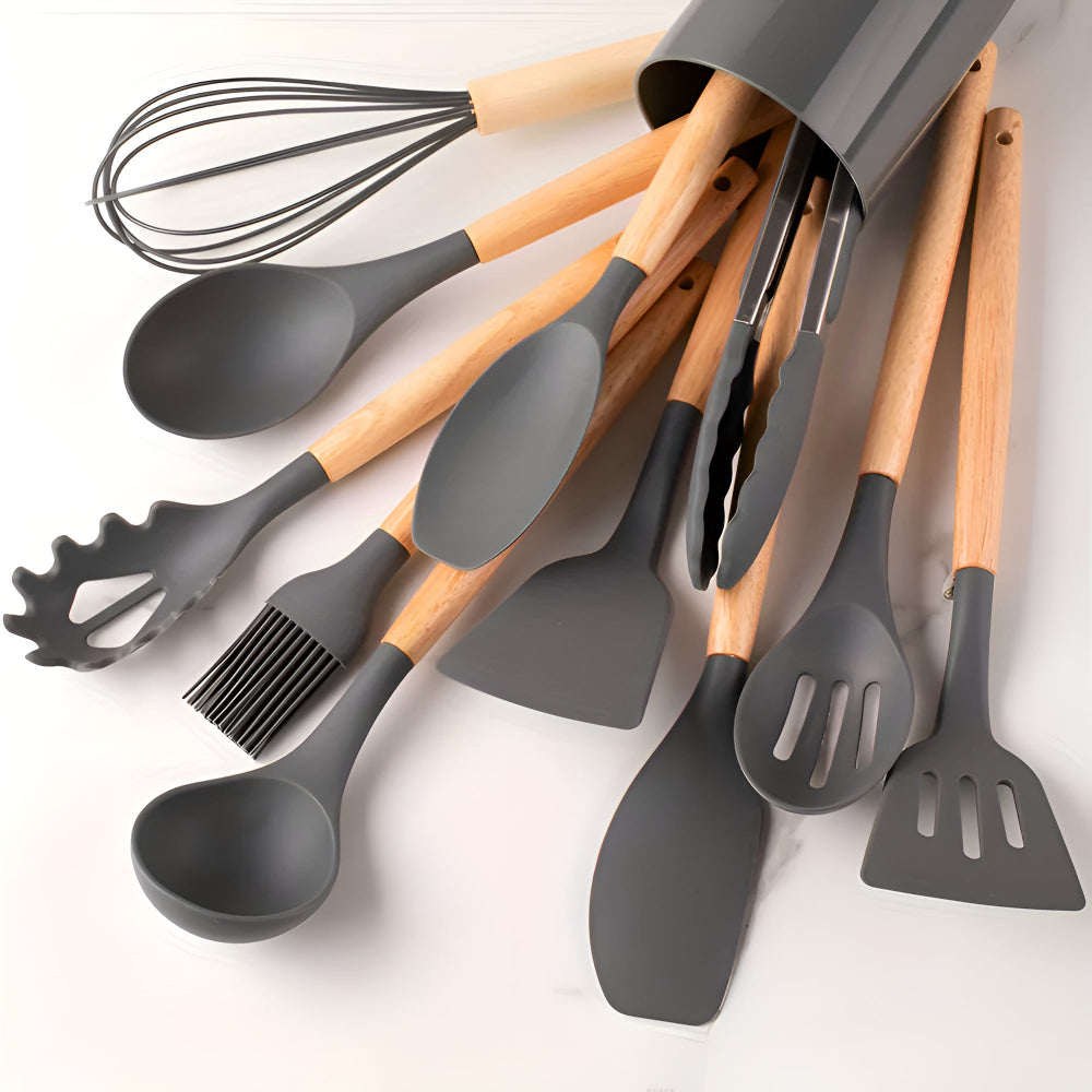 Silicone Kitchen Utensils | Multi-Piece Cooking Set