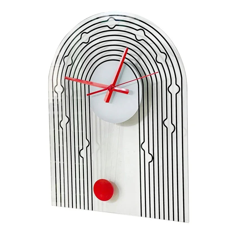 Curved Hook Accent Wall Clock