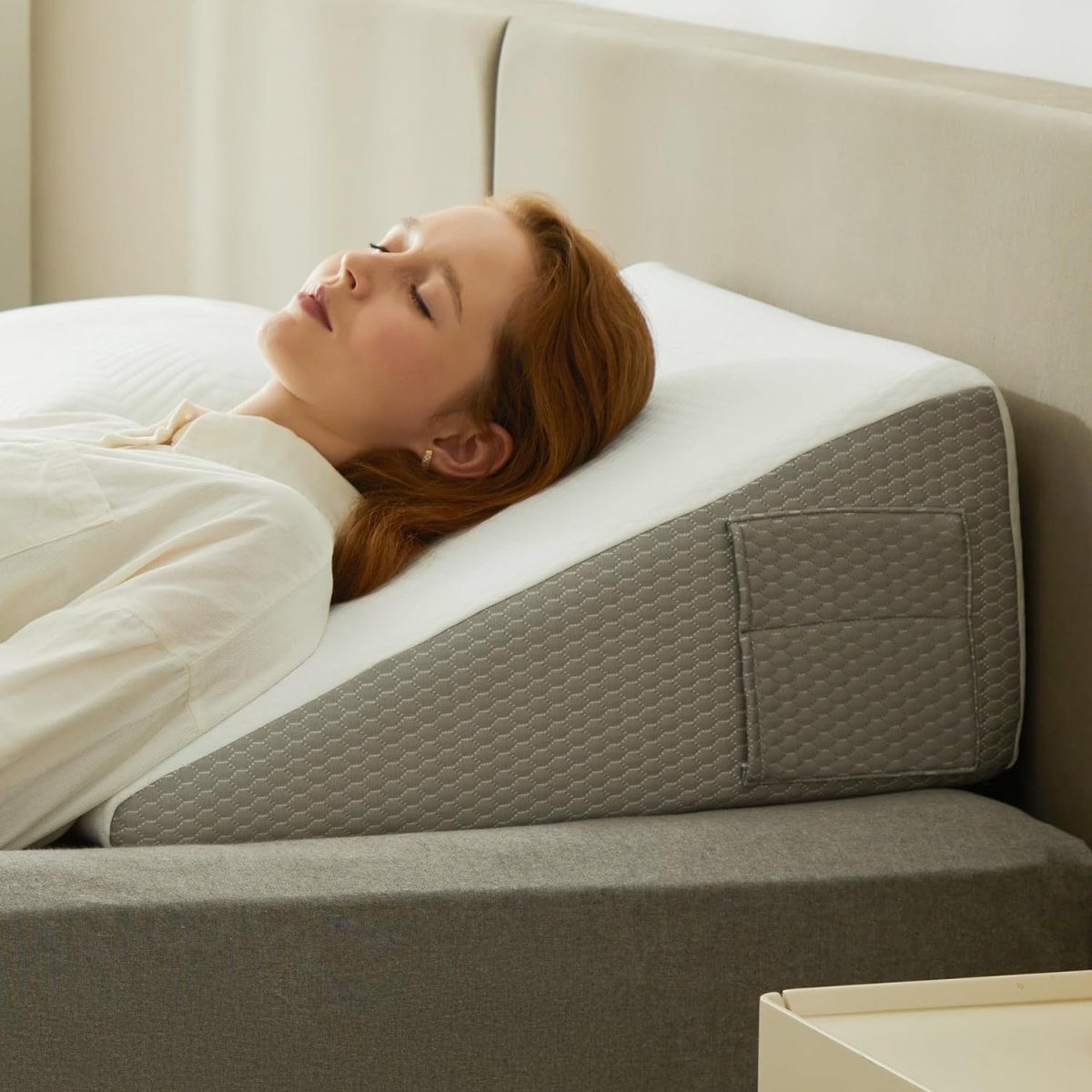Memory Foam Bed Wedge Pillow | Ergonomic Support