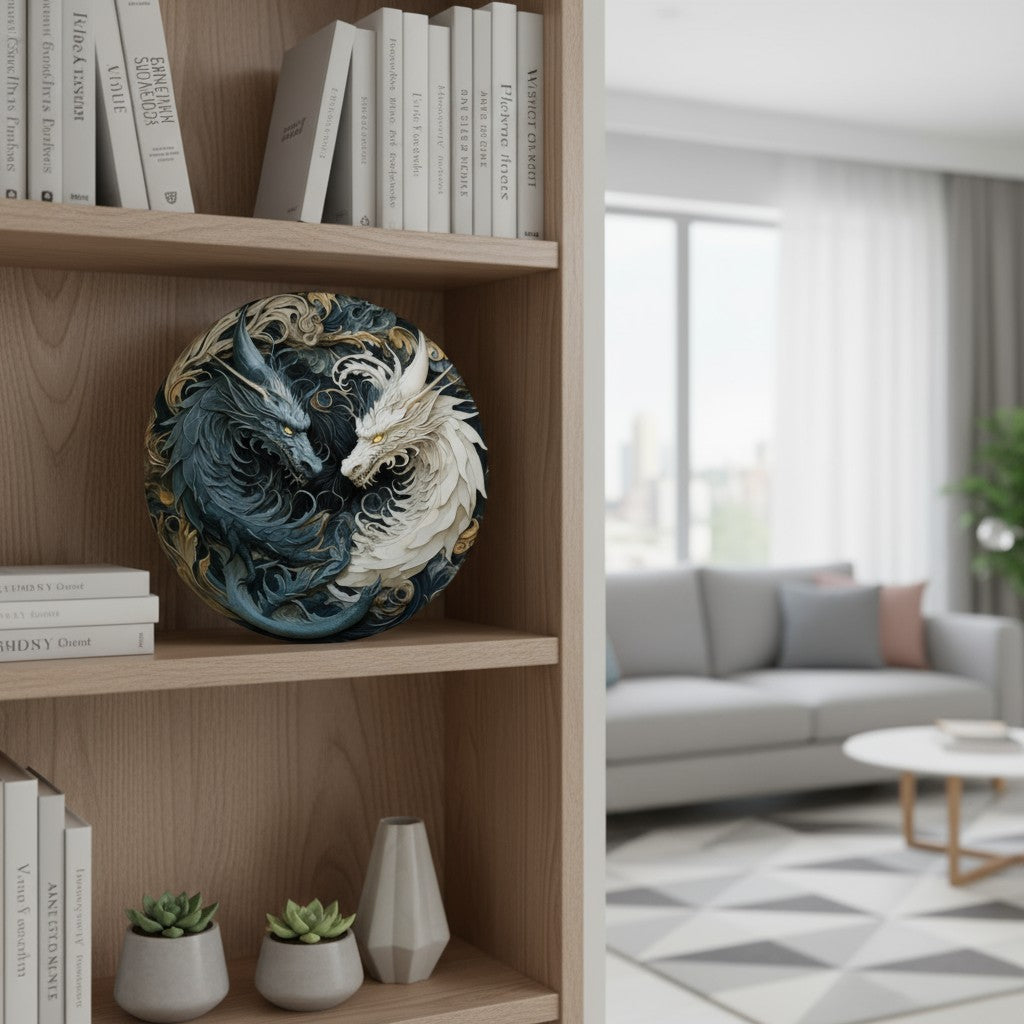 Balance of Shadows 2D Aluminum Wall Plaque