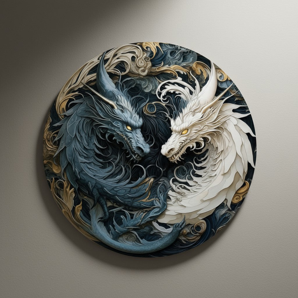 Balance of Shadows 2D Aluminum Wall Plaque