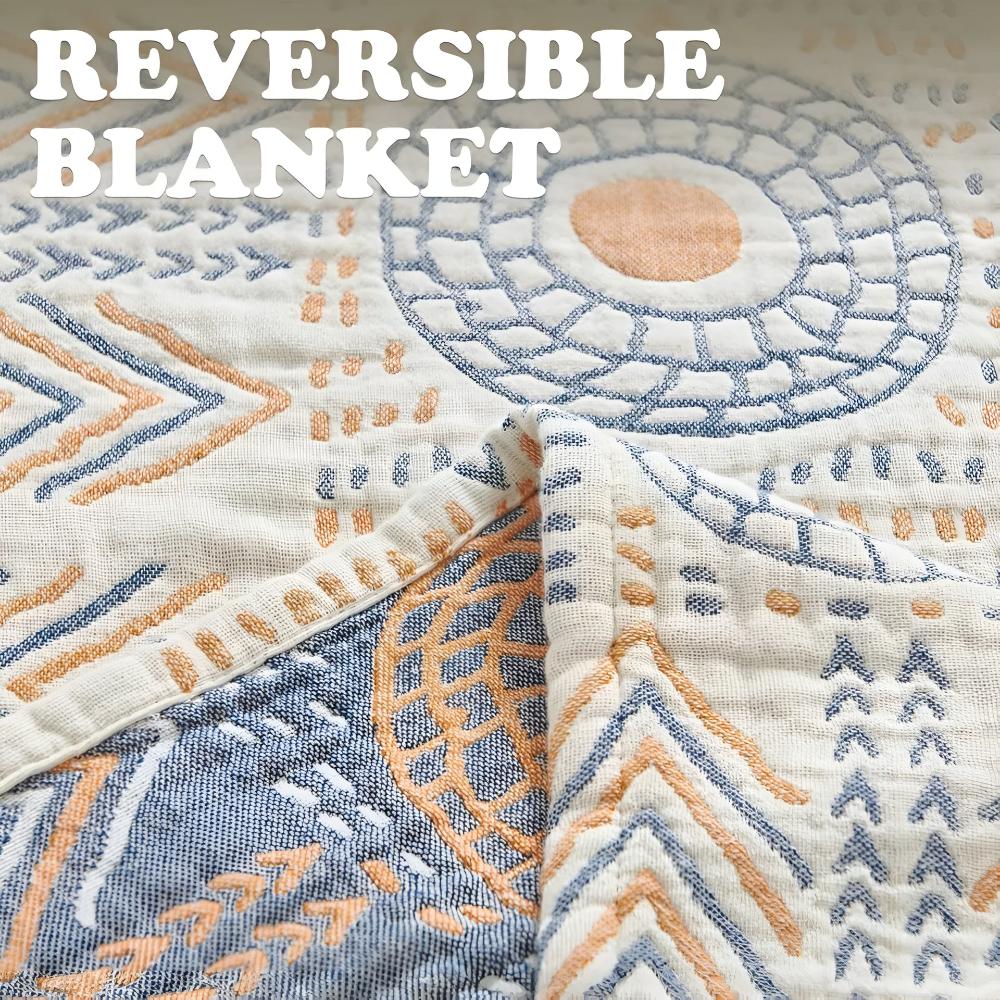 Modern Chic Throw Blanket | Subtle Geometric Pattern