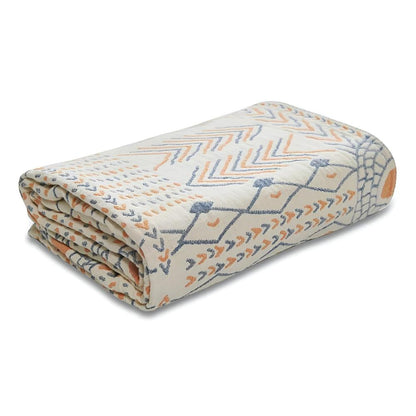 Modern Chic Throw Blanket | Subtle Geometric Pattern