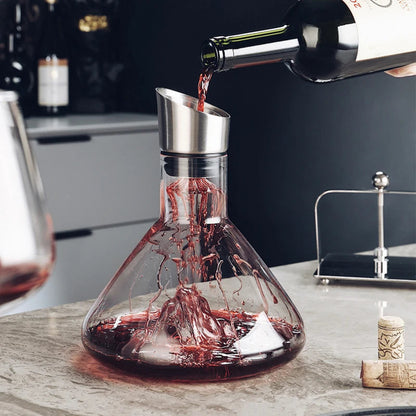 Aerator Wine Decanter | 1500ml Glass Carafe Body