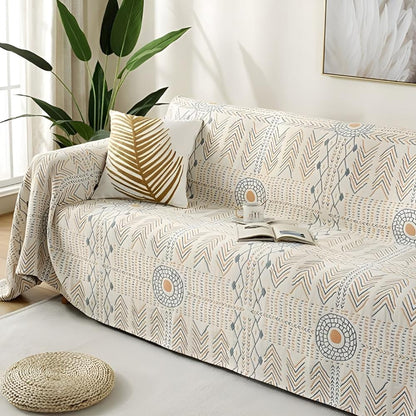 Modern Chic Throw Blanket | Subtle Geometric Pattern