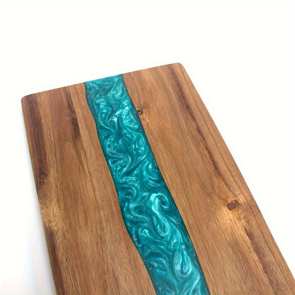 Charcuterie Board | Resin River Acacia Wood Serving Tray & Cheese Platter