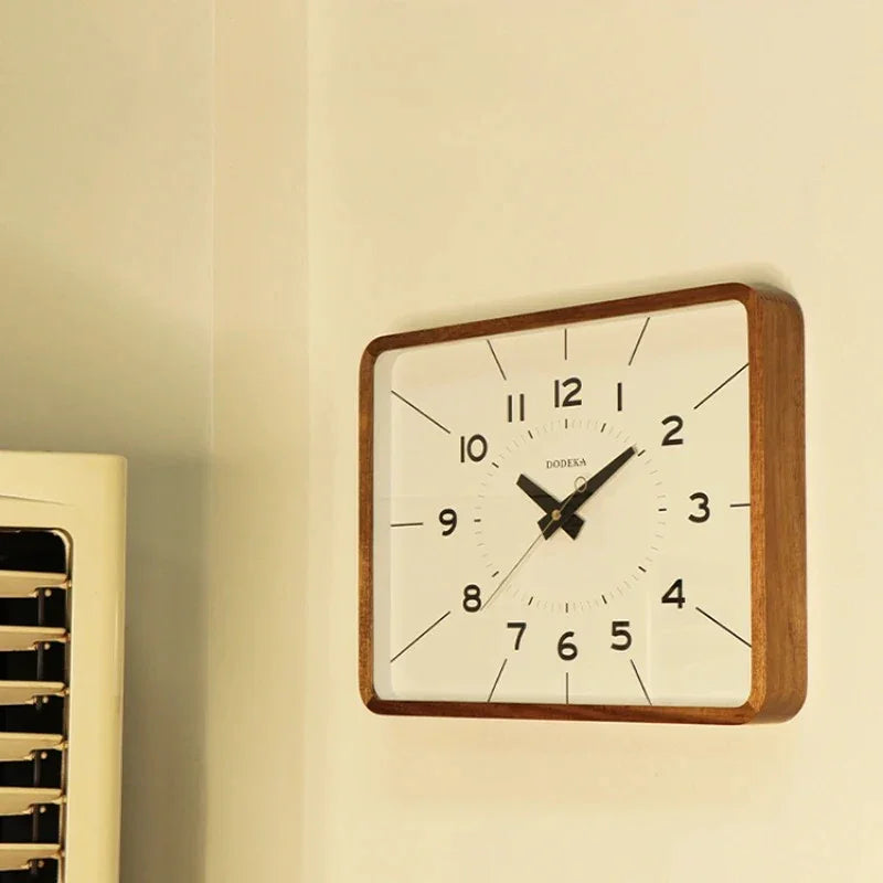 Square Frame Metal Wall Clock
