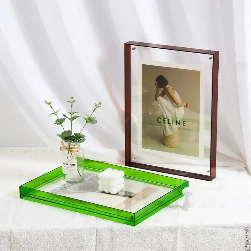 Acrylic Photo Frame with Tinted Edge Detail