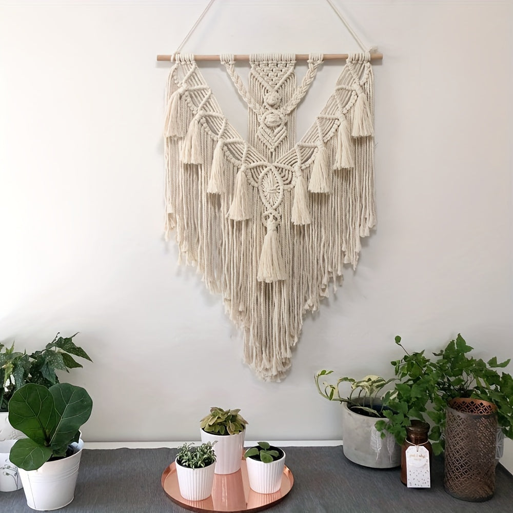 Macrame Wall Hanging | Handcrafted Bohemian Woven Tapestry Decor