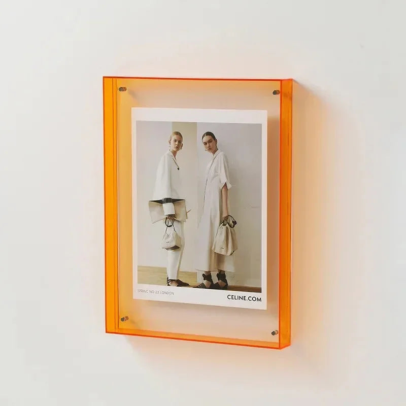 Acrylic Photo Frame with Tinted Edge Detail