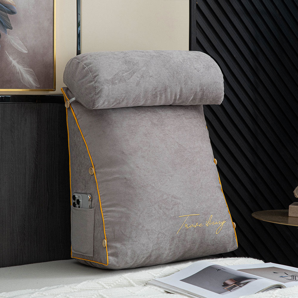 Ergonomic Backrest Reading Pillow | Plush Arm Support
