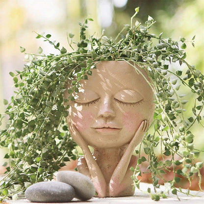 Face Resin Planter