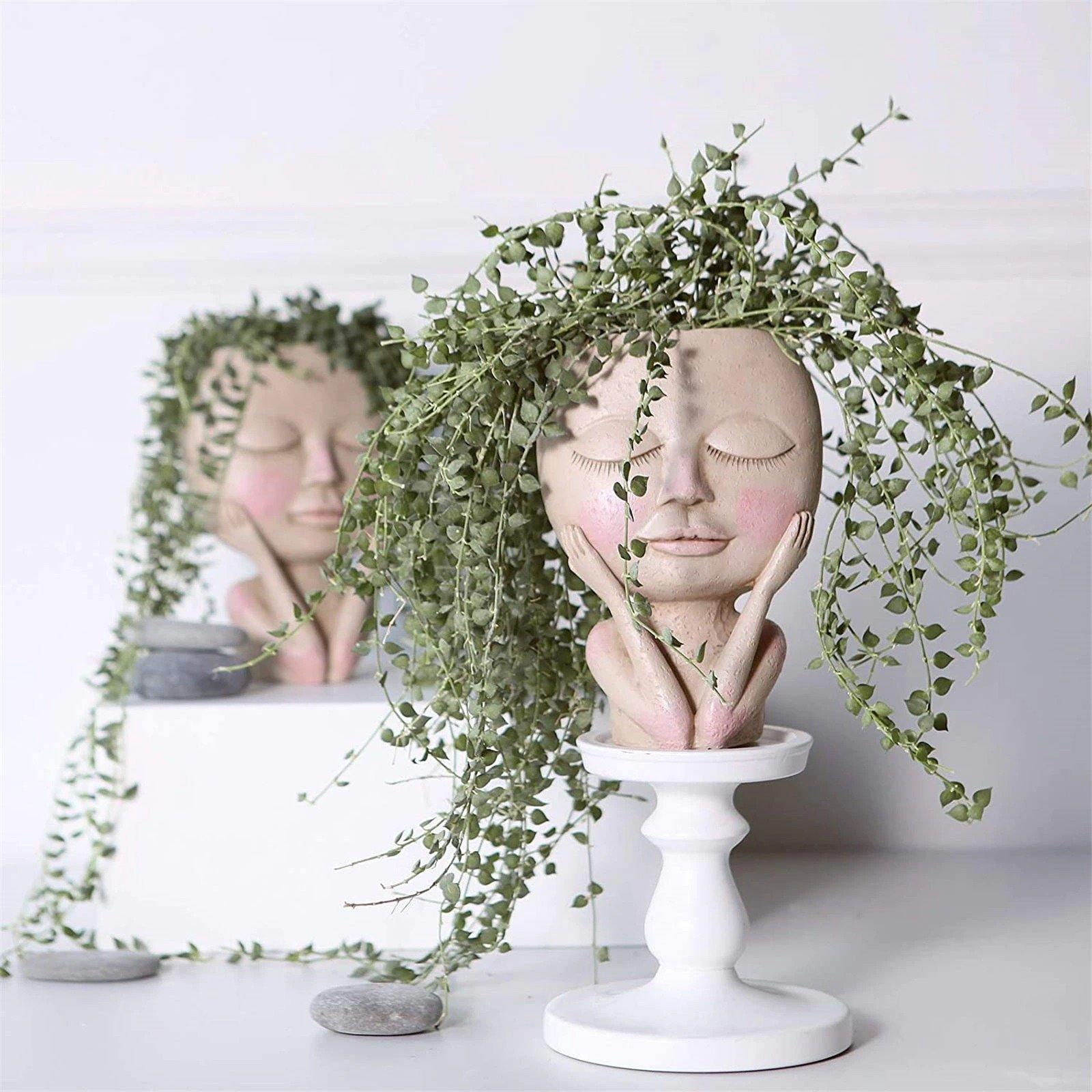 Face Resin Planter