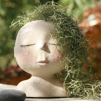 Sleeping Face Planter Vase