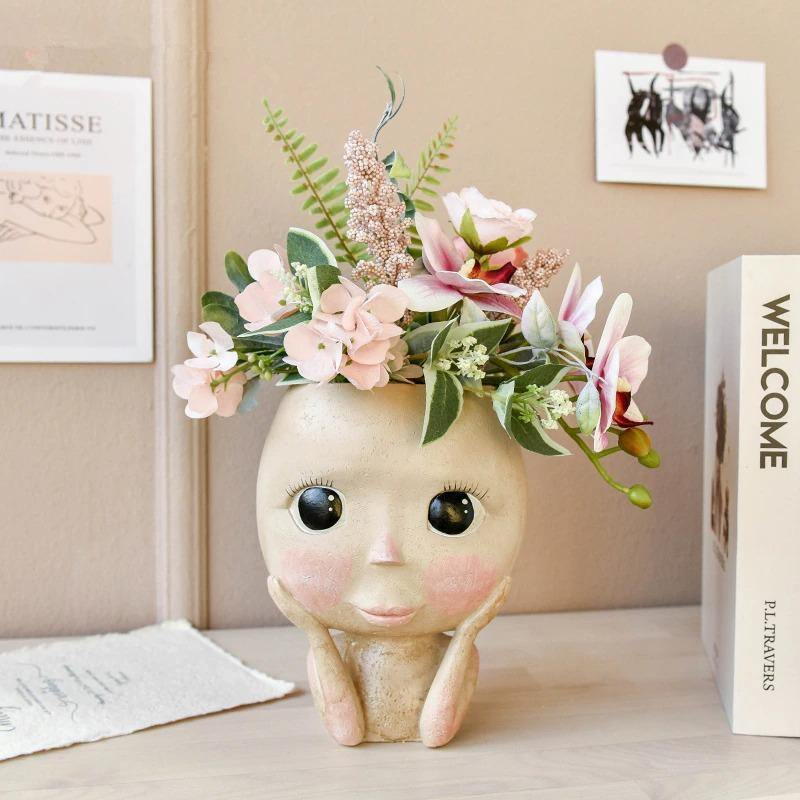 Face Resin Planter