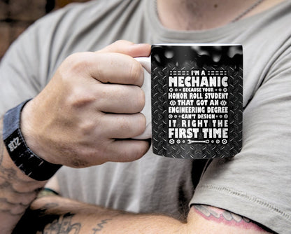 Black Ceramic Coffee Mug | Never Wrong Quote Print