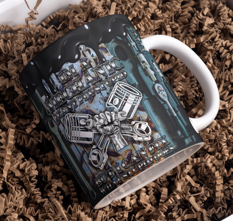 Novelty Ceramic Coffee Mug | Fix Stupid Quote Design