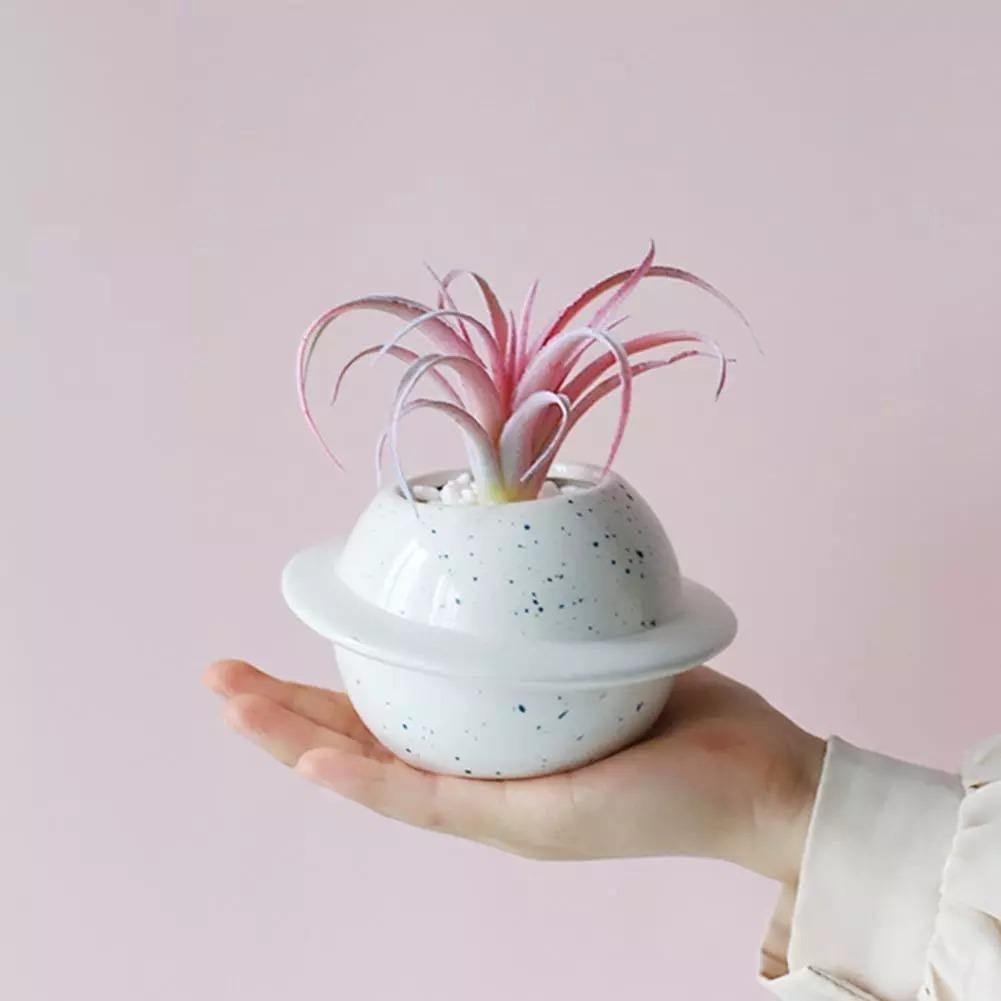 Round Minimal Ceramic Planter Pot