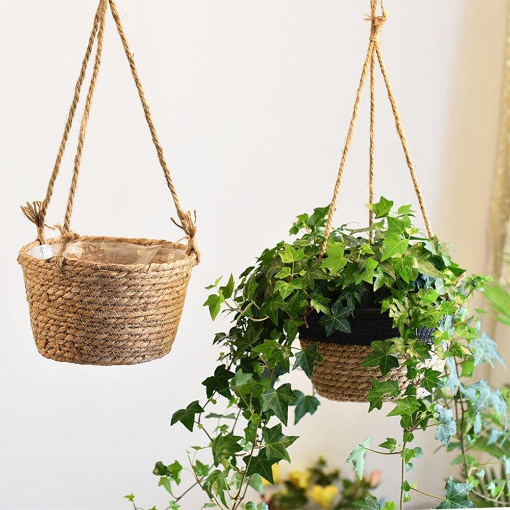 Woven Hanging Planter Basket