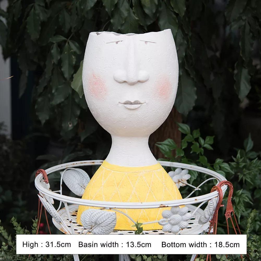 Modern Face Ceramic Planter Pot