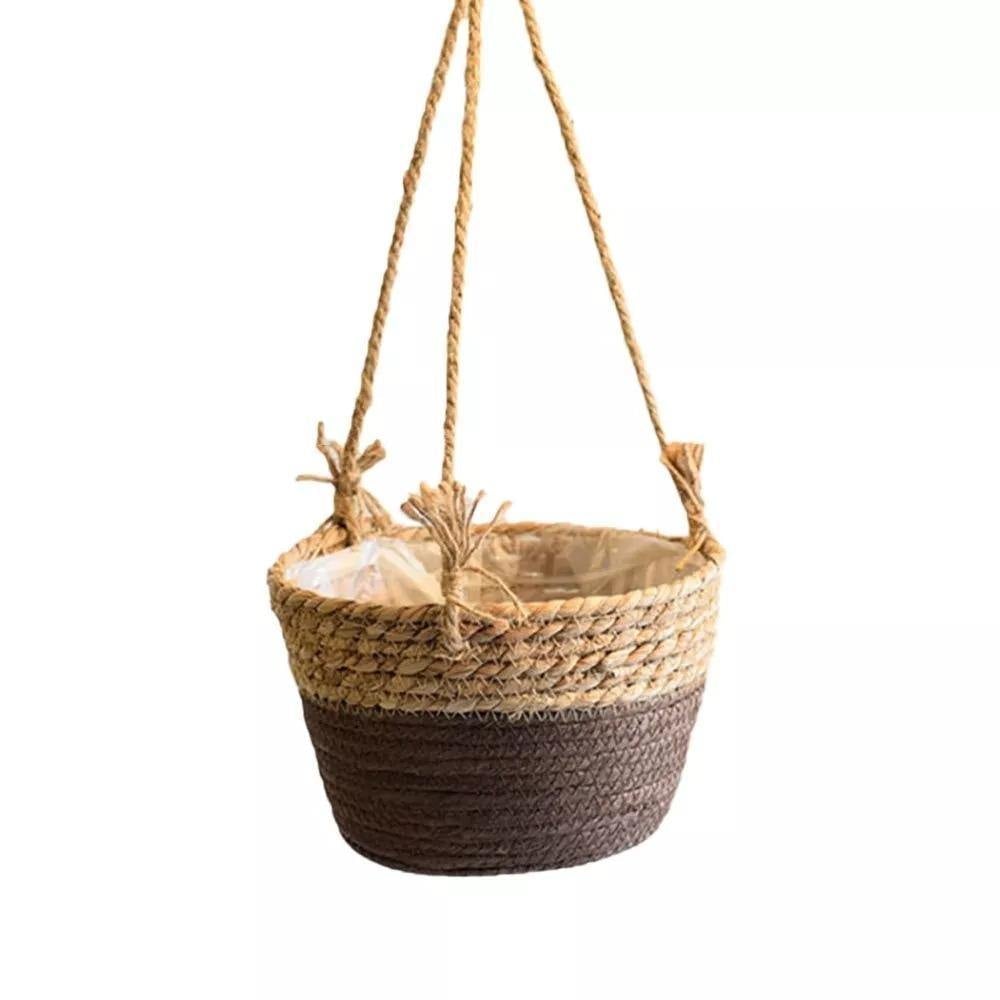 Woven Hanging Planter Basket