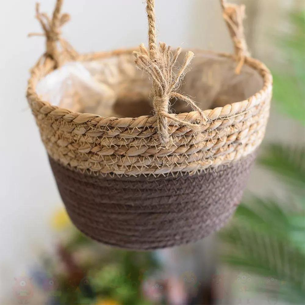 Woven Hanging Planter Basket