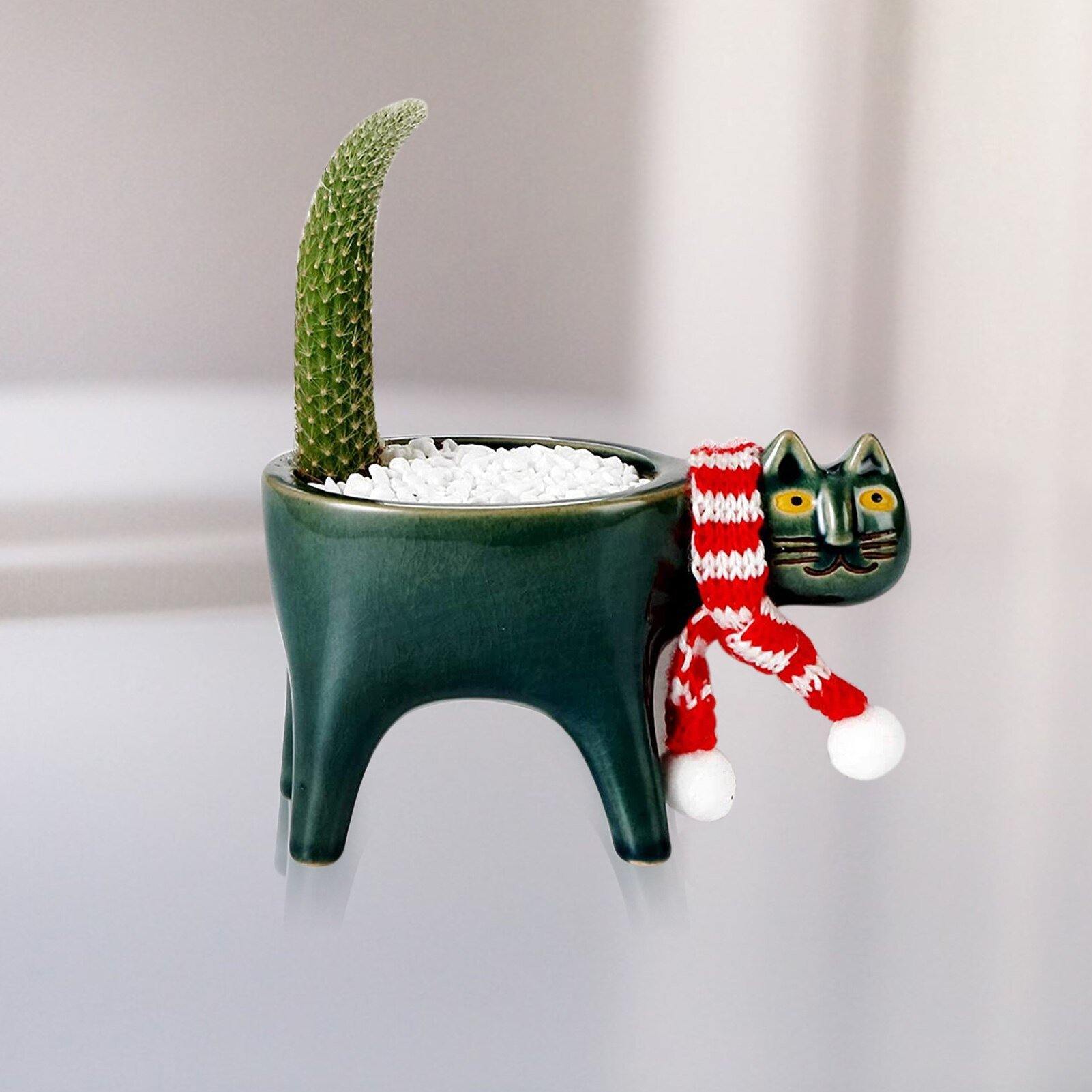 Animal Figure Ceramic Planter Pot