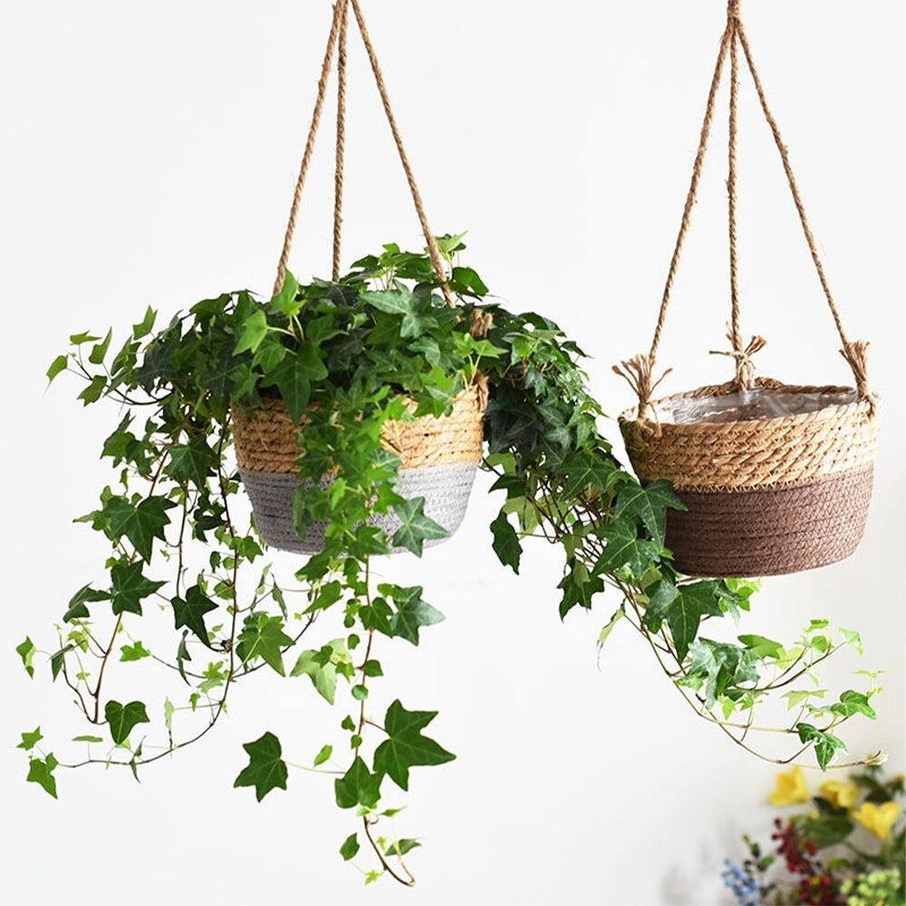 Woven Hanging Planter Basket