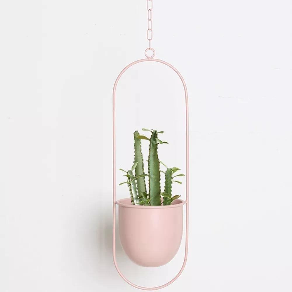 Metal Hanging Plant Planter