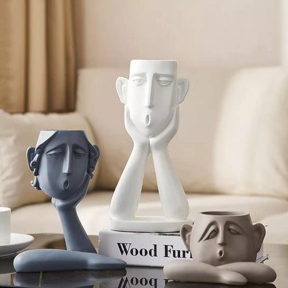 Classical Bust Planter Pot Set