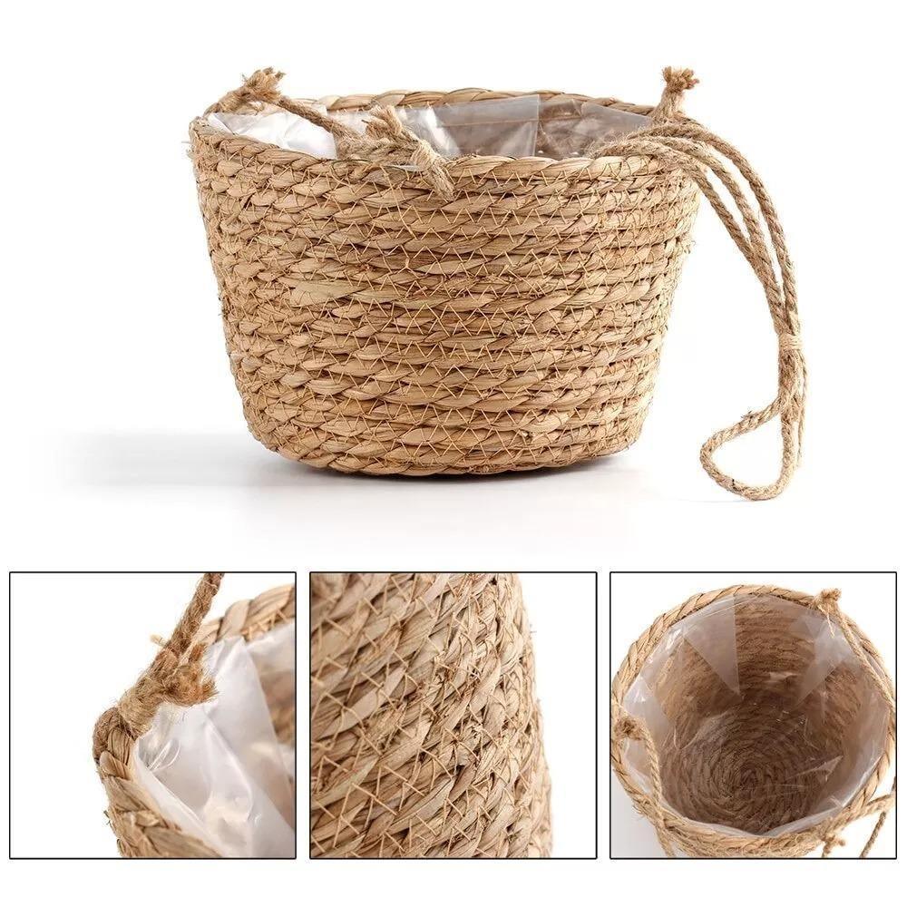 Woven Hanging Planter Basket