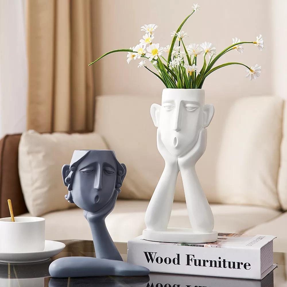 Classical Bust Planter Pot Set