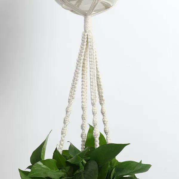 4-Piece Macrame Plant Hanger Set
