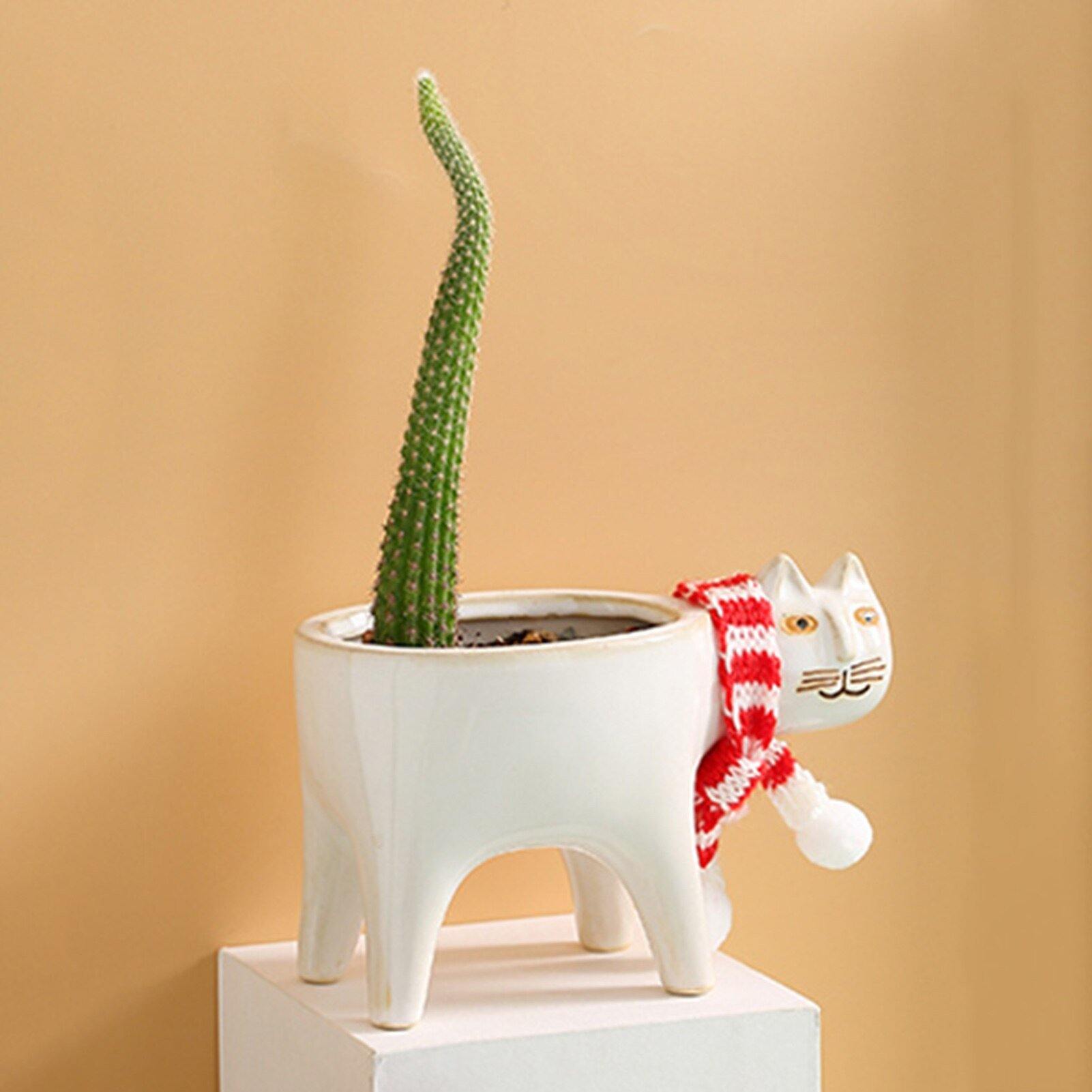 Animal Figure Ceramic Planter Pot