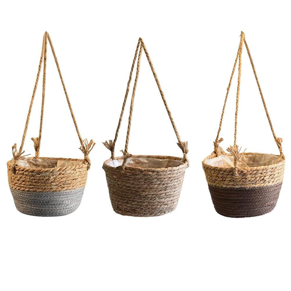 Woven Hanging Planter Basket